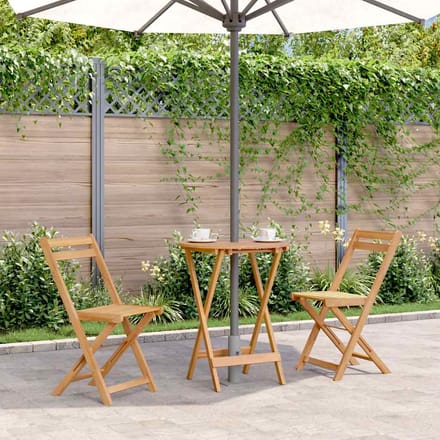 vidaXL - Tuintafel - inklapbaar - 60x75 - cm - massief - acaciahout