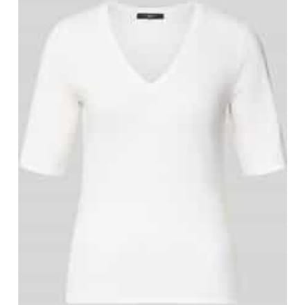regular fit T-shirt van linnenmix model 'OPZIONE'