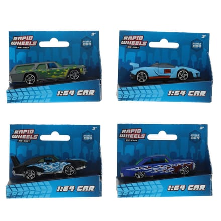 Rapid Wheels Auto die cast single pack assorti