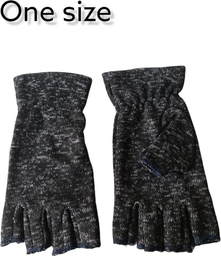Paradise Vingerloze Handschoenen - Winterhandschoenen - Dark Grey/Black - One Size