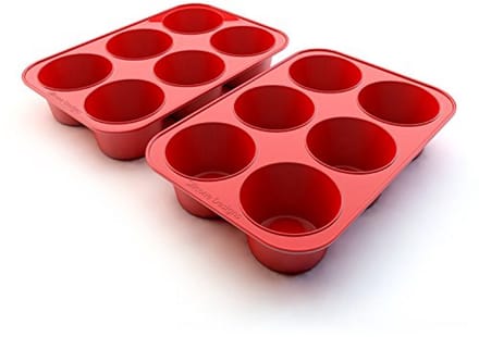 Muffinvormpjes Set - Cupcake Bakvorm - Zes Delige Bakset - Professioneel Gebruik - 2 Stuks - Grijs