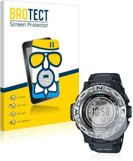 BROTECT - Screenprotector voor Casio Pro Trek PRW-3500-1 - Folie Beschermfolie Beschermglas matte