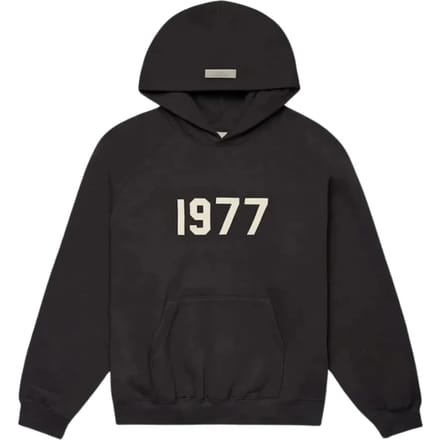 Fear of God ESSENTIALS 1977 Iron Black Hoodie