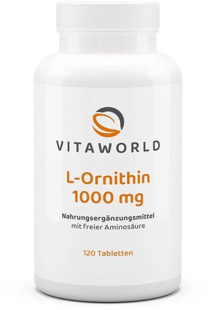 Vitaworld L-ornithine 1000mg 120 tabletten