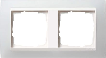 Afdekraam Dubbel - Wandmontage Frame - Elektrische Afwerking - Onbreekbaar Materiaal - 30x20cm - Zuiver Wit