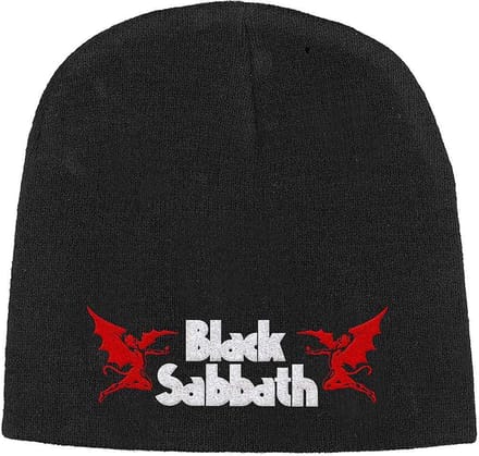 Black Sabbath - Logo & Devils Beanie Muts - Zwart