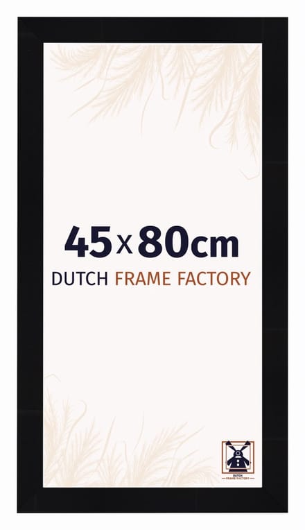 Fotolijst 45x80 cm - MDF - Zwart Hoogglans - Praag