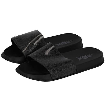 Slippers Dames - Fashion - Glitter - Zwart / 41
