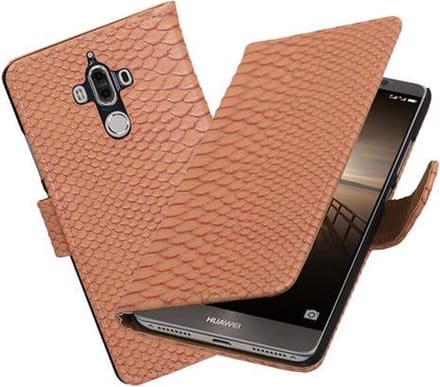 BestCases.nl Huawei Mate 9 Slang booktype hoesje Roze