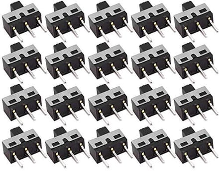 20 Stuks High Knob 3 Pin 2 Positie 1P2T SPDT Micro Schuifschakelaar