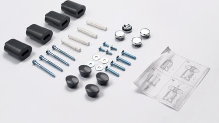 Sub Apollo radiator bevestigingsset verstelbaar 60-85 mm, grijs metallic