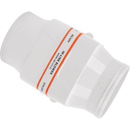 4in 270CFM Bilge Luchtblazer In-Line Elektrisch Waterdicht Wit voor Marine Boot DC 24V white