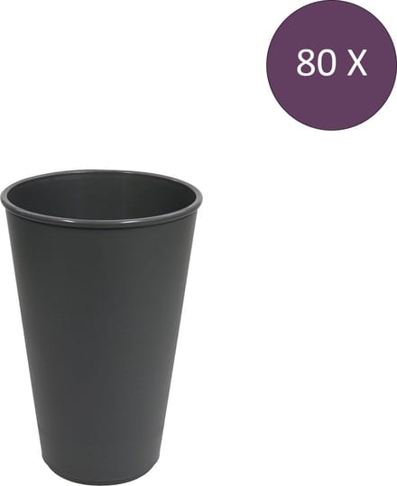 Drinkbeker 0,4 - Bulk verpakking - 80 stuks, Herbruikbaar - Cup 0,4 - Koziol Move | Bio-Circulair