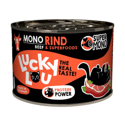 Dubbelpak: 2x200g Lucky Lou SuperMono Rund natvoer voor katten