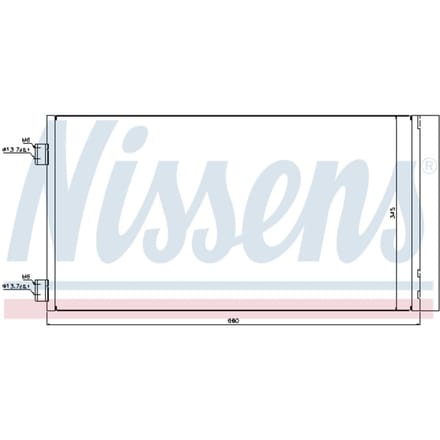 Condensator, airconditioning NISSENS 940204