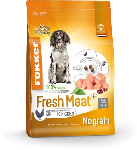Fokker Plus Fresh Meat Kip&Aardappel - Hondenvoer - 2.5 kg
