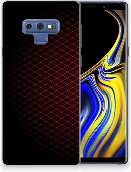 Samsung Galaxy Note 9 TPU bumper Geruit Rood