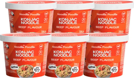 The Noodle Poodle | Konjac Noodle | Beef | 6 stuks | 6 x 150 g