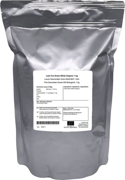 Prei Gesneden Groen-Wit - 1 Kg - Holyflavours