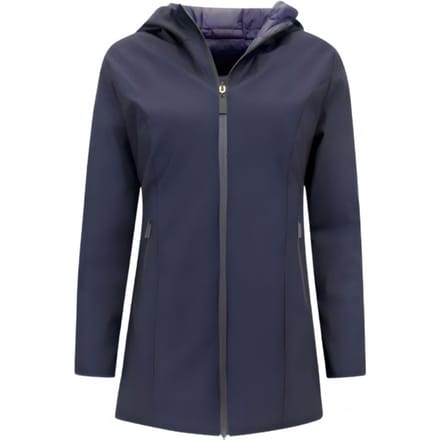 Double Face Dames Jassen Parka - Slim Fit - 2161B - Blauw