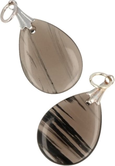 Obsidiaan lamellen edelsteen hanger