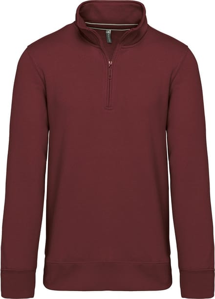 Kariban Sweater met ritshals K487 - Wine - M