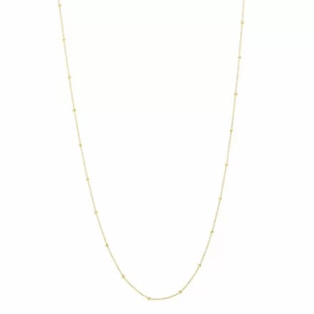 Bijoutheek Collier Basis balletjes 50cm Goud