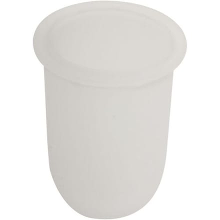 Bravat replacement drip tray, satin glass, for WC wall set, 119951