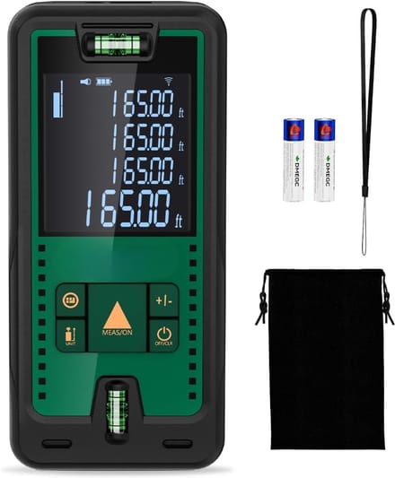 SNJY® Lasermeter - Lasermeter Afstandsmeter - Kruislijnmeter - Lasermeter tot 50 Meter - Inclusief Batterijen - Groen