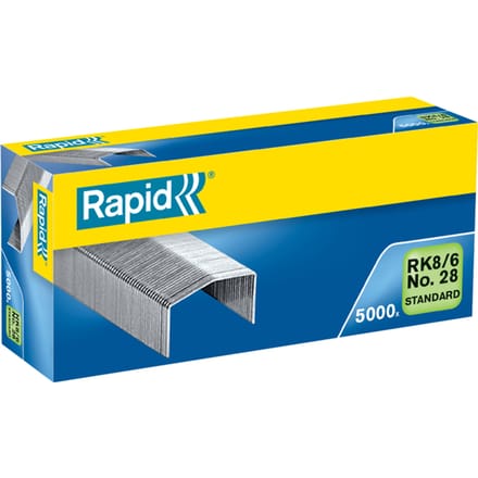 Rapid Standard Nietjes RK8/6mm - 5000 stuks - Gegalvaniseerd