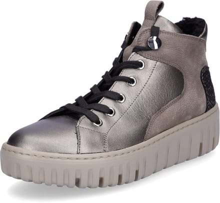 Waldläufer dames enkellaars Livia taupe metallic