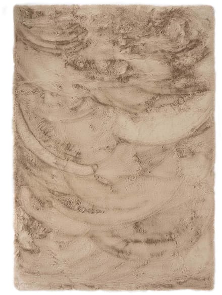 Fluffy vloerkleed - Comfy plus taupe 140x200