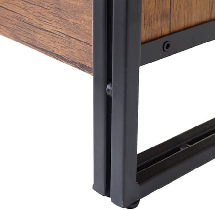 Highboard MCW-A27, ladekast, kast, 6 laden 115x80x40cm 3D structuur, wild eiken look