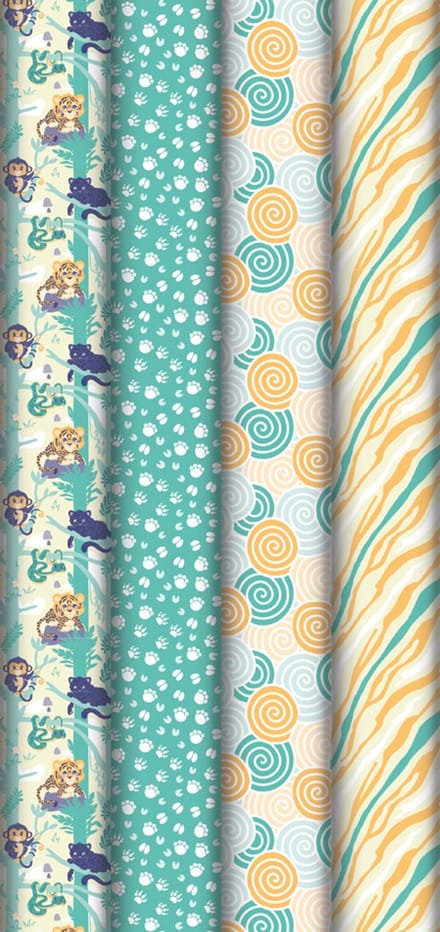 Clairefontaine Cadeaupapier 'Jungle', in display