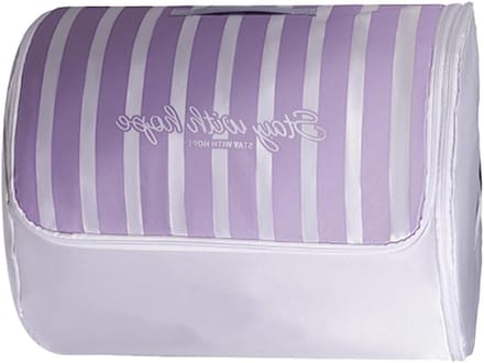 Dekbed Opbergzak - Cilindrische Organizer - Ruimte Besparen - Compressie Rollend Ontwerp - 55x45cm - Paars