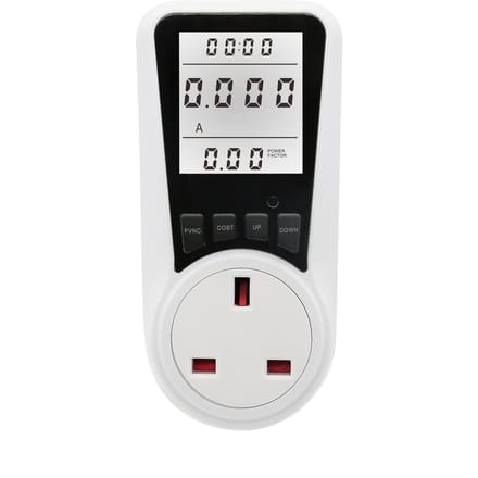 LCD-scherm Elektriciteitsverbruik Vermogensmeter Socket Energie Watt Spanning Ampère Tester Wattage kWh UK-2 with backlight