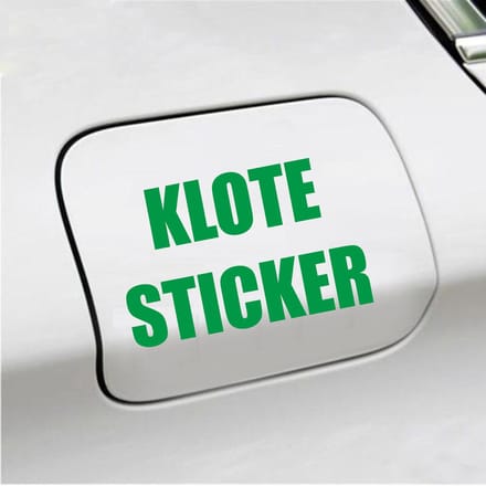 Bumpersticker - Klote Sticker - 8,2 X 12,7 - Groen