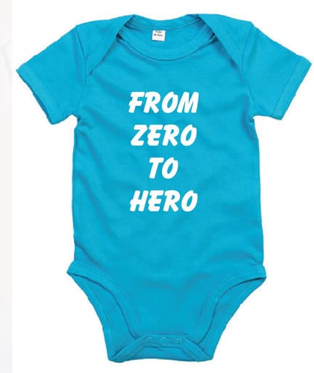 Rompertje From Zero To Hero-Surf Blue-6-12 Maanden