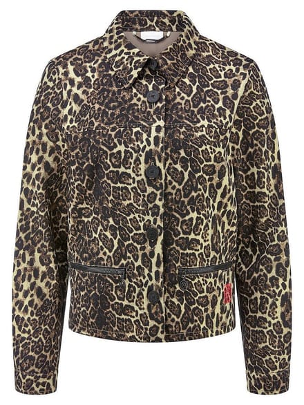 Jas trendy luipaard-­jacquard Van Sportalm Kitzbühel multicolour