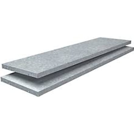 Extra legborden, voor insteekstellingen, B 1200 x D 350 mm, gegalvaniseerd