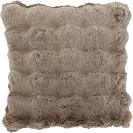 J-Line kussen Wave - polyester - taupe