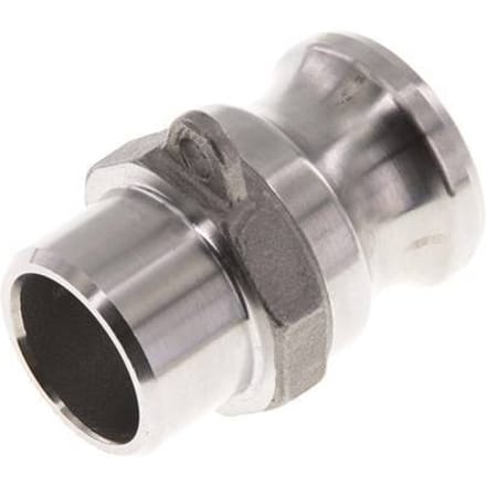 Camlock DN 20 (3/4'') Koppeling RVS met lasuiteinde (26.9 mm) Type F (AS) MIL-C-27487