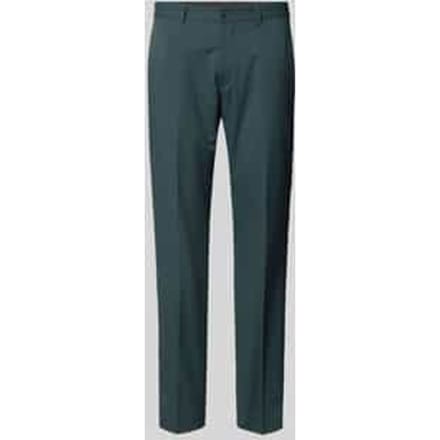Slim fit pantalon met riemlussen