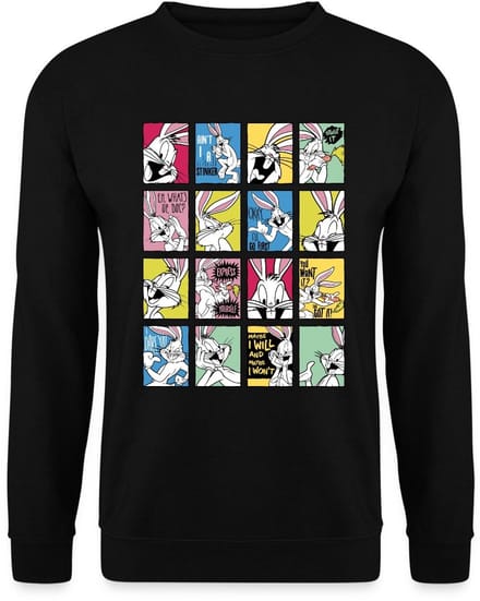Looney Tunes Bugs Bunny Tiles Sweater Heren