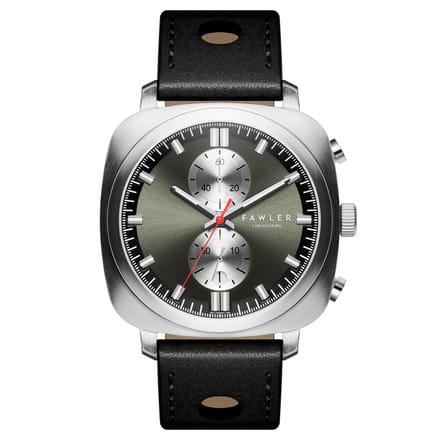 Callao | Zwart Kussenvormig Horloge