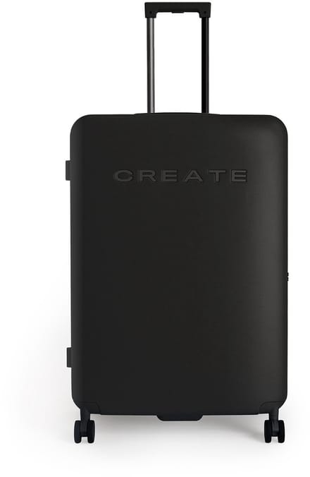 CREATE - Harde polycarbonaat koffer met TSA-slot en multidirectionele wielen - Zwart - Check-in L - LUGGAGE STUDIO