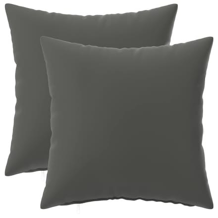 vidaXL - Kussensloop - 2 - pcs - HEERLEN - Antraciet - 30 - x - 30 - cm - Polyester