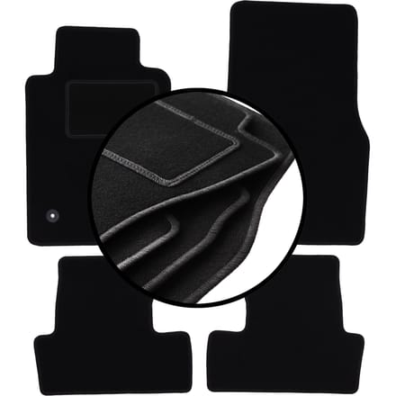Complete set veloursmatten voor: Ford Mustang MK5 coupé (2004-2014)