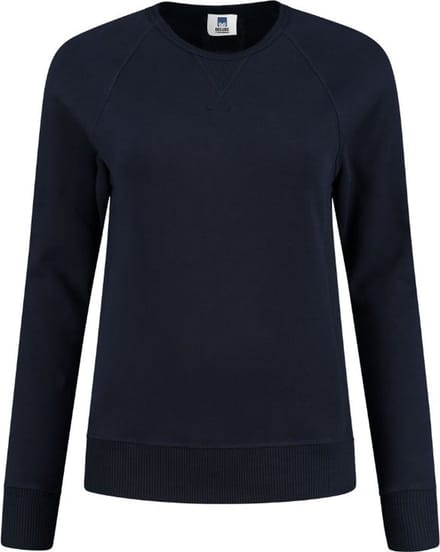 Lemon & Soda heavysweat raglan sweater voor dames donkerblauw maat M