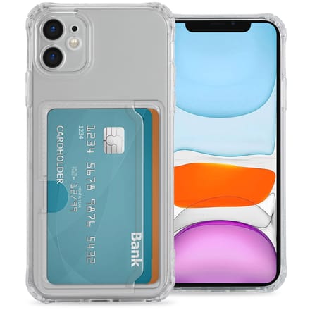imoshion Softcase Backcover met pasjeshouder voor de Apple iPhone 11 - Transparant